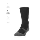 MEIA INVICTUS TÁTICA AIR - CANO MEDIO - PRETO