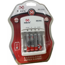 CARREGADOR DE PILHA C/ PILHAS - PALITO AAA E COMUM AA