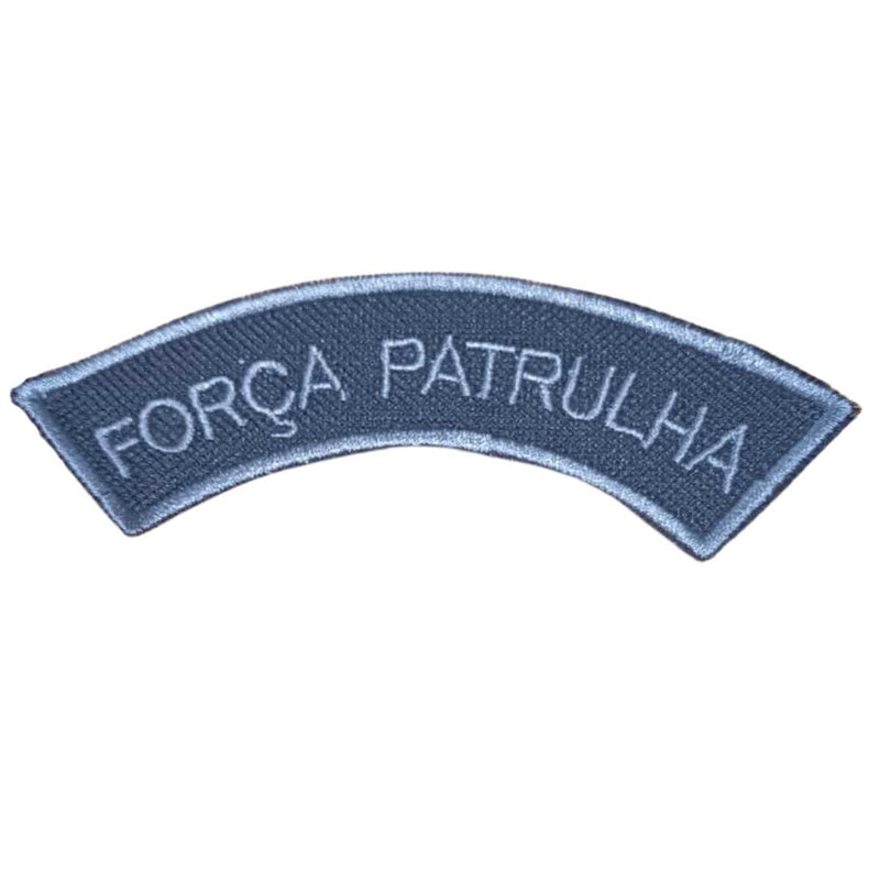 PATCH BORDADO LISTEL MANICACA FORÇA PATRULHA NEGATIVO - AUTOCOLANTE