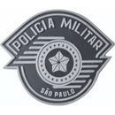 PATCH EMBORRACHADO BRASÃO PMESP NEGATIVO