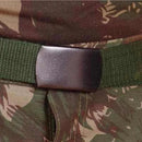 CINTO NYLON VERDE FIVELA METAL PRETA  - GRAVAÇÃO