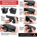 COLDRE DE PERNA HAMMER PRO PMESP II - ROBOCOP BÉLICA PRETO