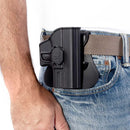 COLDRE OSTENSIVO BRFORCE GLOCK OWB 26,27,33 SUBCOMPACT - DESTRO PRETO