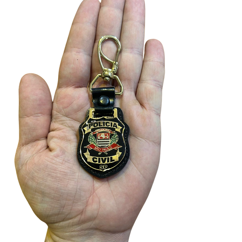 CHAVEIRO POLÍCIA CIVIL RESINADO