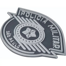 PATCH EMBORRACHADO BRASÃO PMESP NEGATIVO