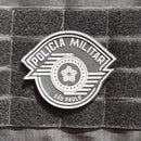 PATCH EMBORRACHADO BRASÃO PMESP NEGATIVO