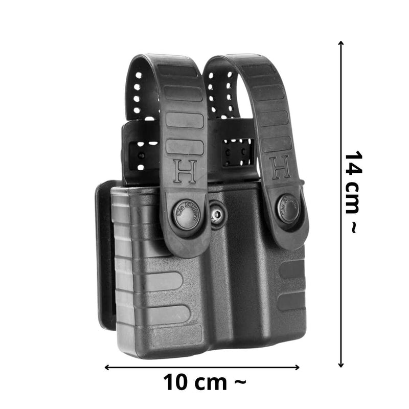 PORTA CARREGADOR DUPLO POLÍMERO - UNIVERSAL - CIA MILITAR
