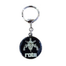 CHAVEIRO EM METAL REDONDO ROTA - PRETO, DOURADO E PRATA