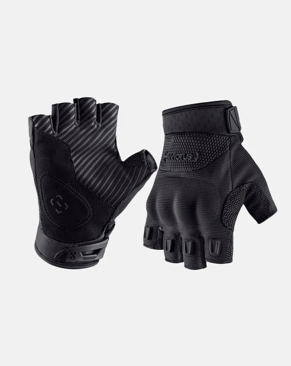 LUVA TATICA INVICTUS FINGERLESS BUNKER PRETA