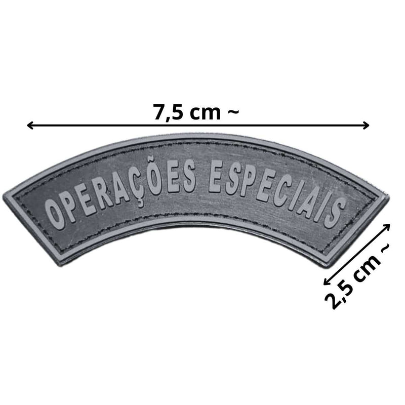 PATCH EMBORRACHADO LISTEL MANICACA OPERAÇÕES ESPECIAIS NEGATIVO