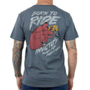 CAMISETA T-SHIRT MOTORCYCLE BORN TO RIDE - INVICTUS GRAFITE