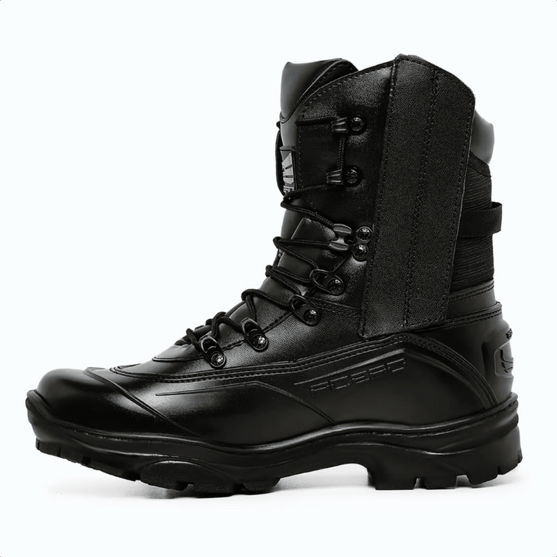 COTURNO COURO TIGER PRÓ C/ZIPER PRETO - ACERO