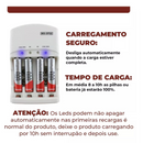 CARREGADOR DE PILHA C/ PILHAS - PALITO AAA E COMUM AA