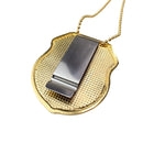 DISTINTIVO DELEGADO / SP PRETO + SUPORTE  + CORRENTE