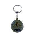 CHAVEIRO EM METAL REDONDO ROTA - CINZA, DOURADO E PRATA