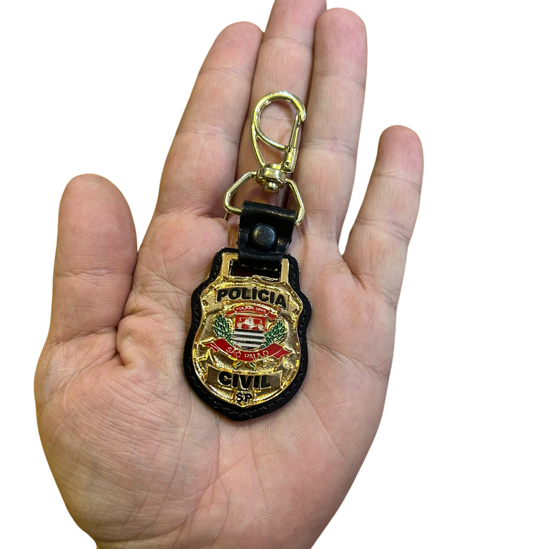 CHAVEIRO POLÍCIA CIVIL RESINADO