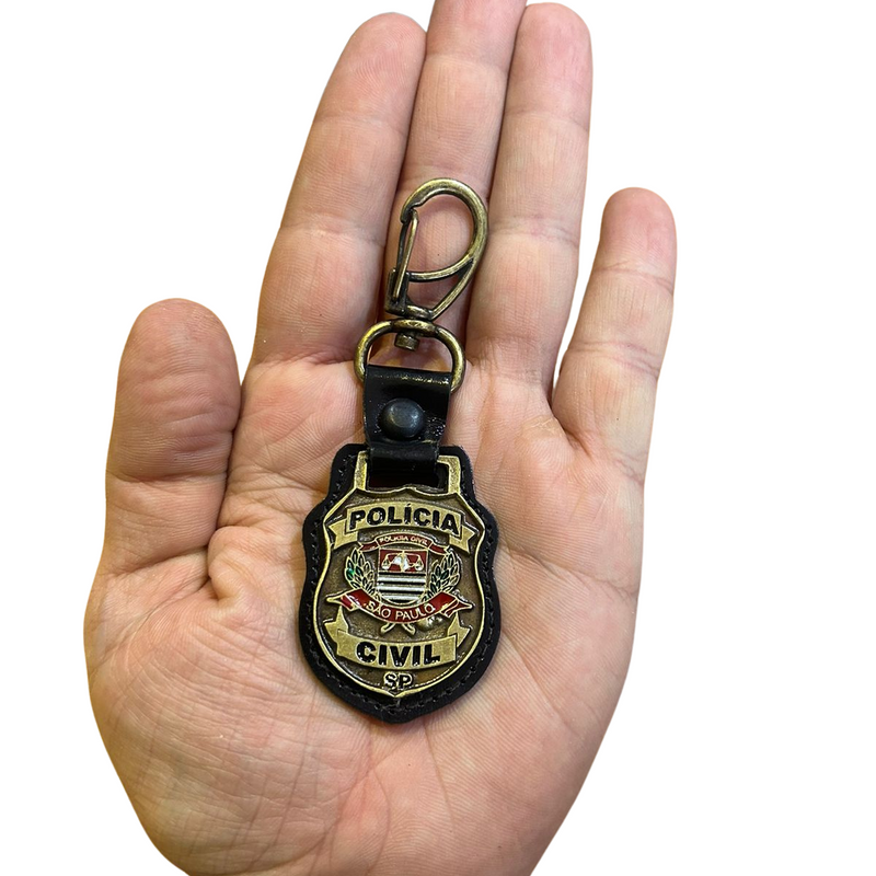 CHAVEIRO POLÍCIA CIVIL RESINADO