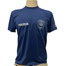 CAMISETA MANGA CURTA POLIAMIDA POLICIA CIVIL AZUL NEGATIVA