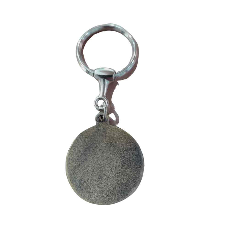 CHAVEIRO EM METAL REDONDO ROTA - CINZA, DOURADO E PRATA
