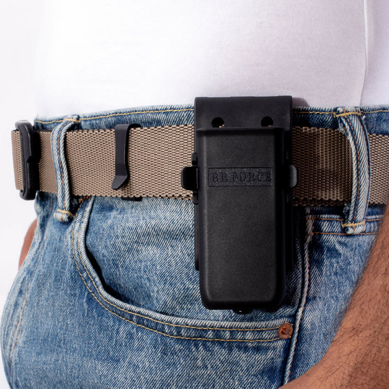 PORTA CARREGADOR SIMPLES UNIVERSAL OWB (.380, 9mm .40, .45)