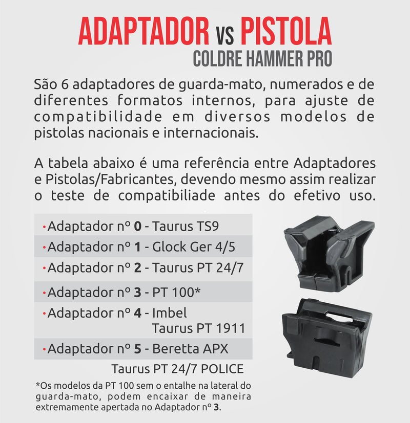 COLDRE HAMMER PRO II - PRETO