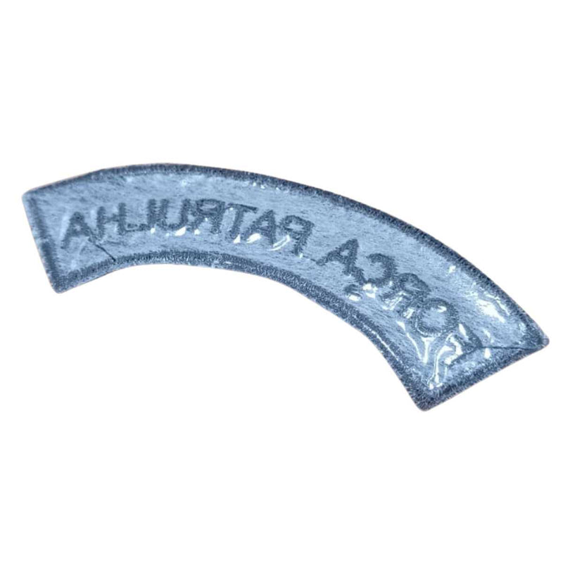 PATCH BORDADO LISTEL MANICACA FORÇA PATRULHA NEGATIVO - AUTOCOLANTE